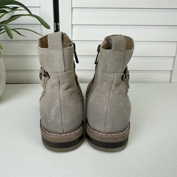 Earth Jeno Round Toe Casual Booties Taupe Ankle Boots Comfort Shoe Size 8.5 M - Picture 5 of 10